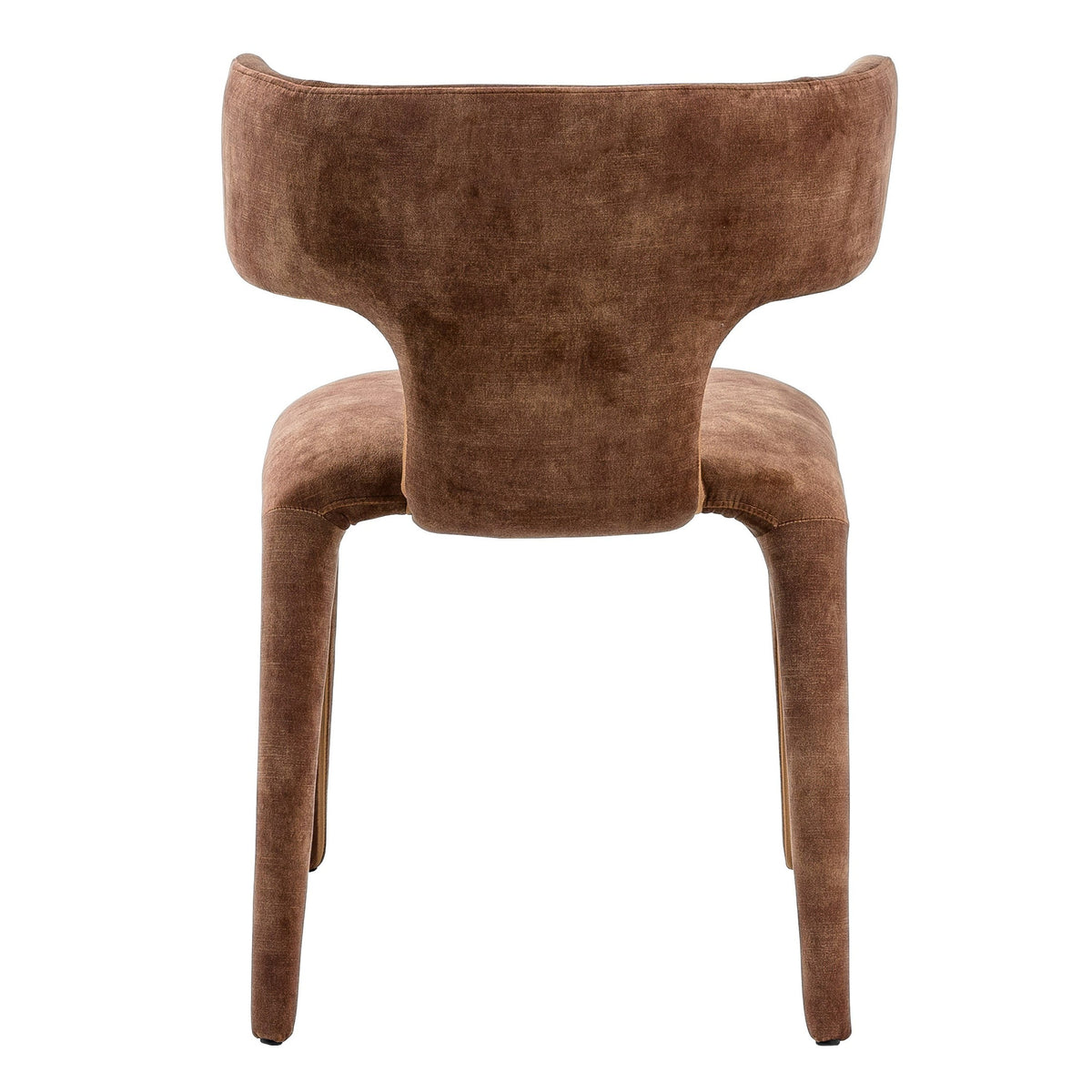 Saehee Modern Camel Velvet Fabric Dining Chair