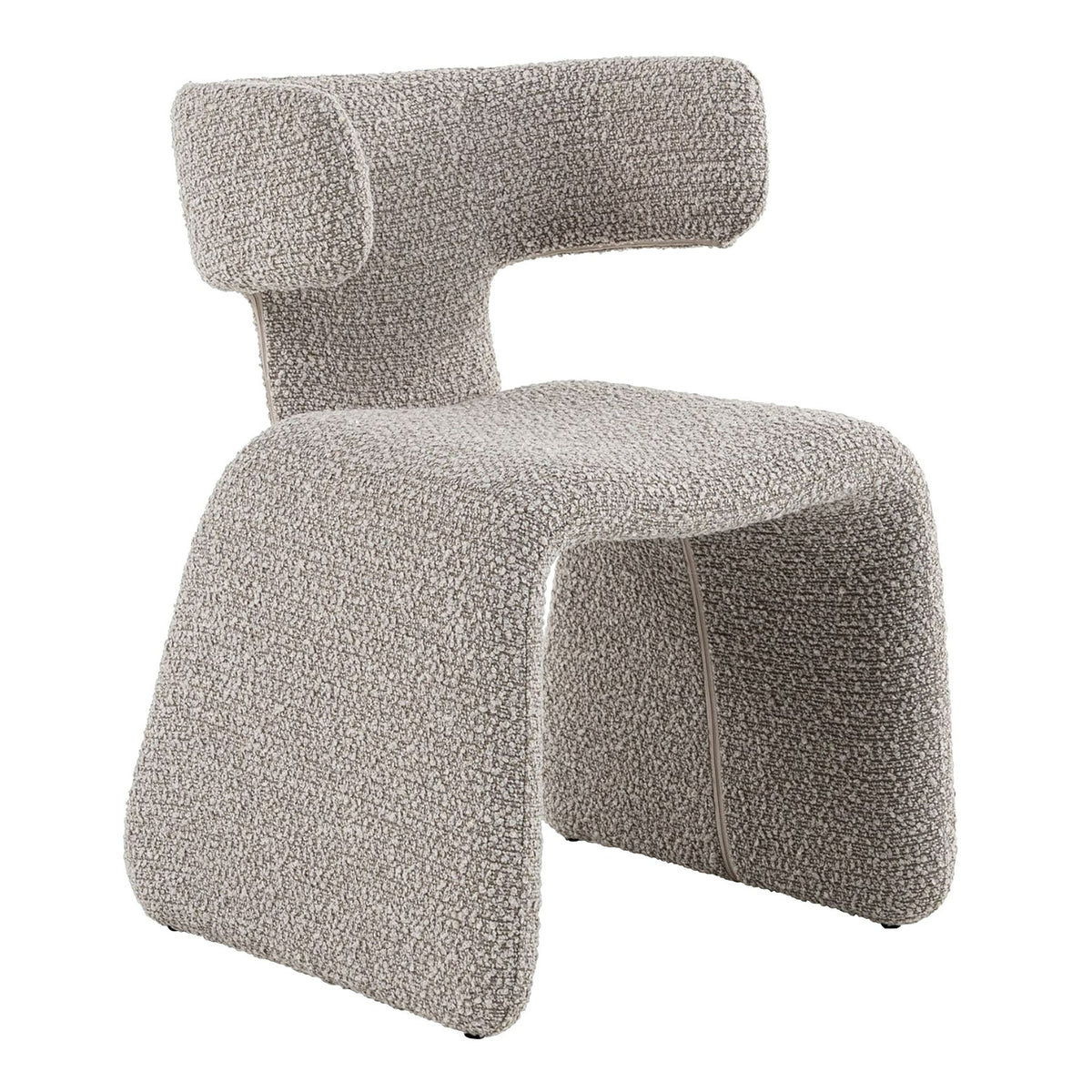 Bergman Modern Off-White Fabric Dining Chair