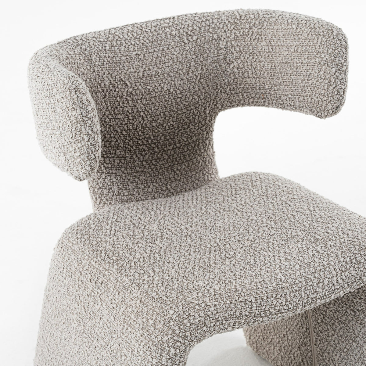 Bergman Modern Off-White Fabric Dining Chair
