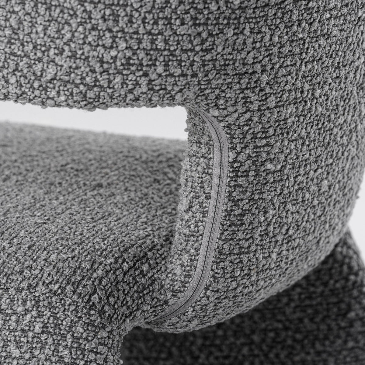 Bergman Modern Light Grey Fabric Dining Chair