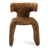 Bergman Modern Camel Velvet Dining Chair