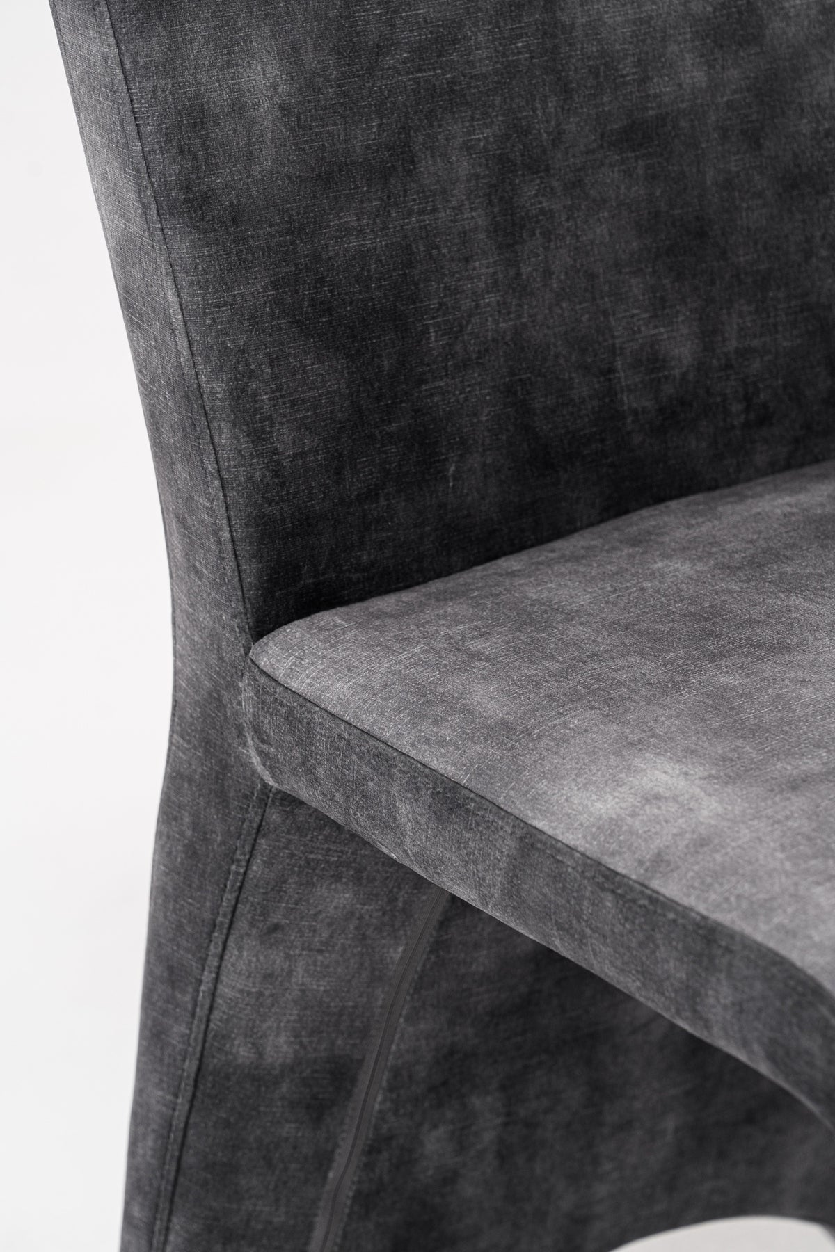 Ditka Modern Grey Velvet Dining Chair (Set of 2)