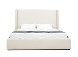 Byrne Modern Off White Fabric Bed