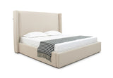 Byrne Modern Beige Fabric Bed