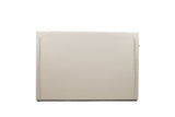 Byrne Modern Beige Fabric Bed
