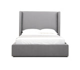 Byrne Modern Grey Fabric Bed