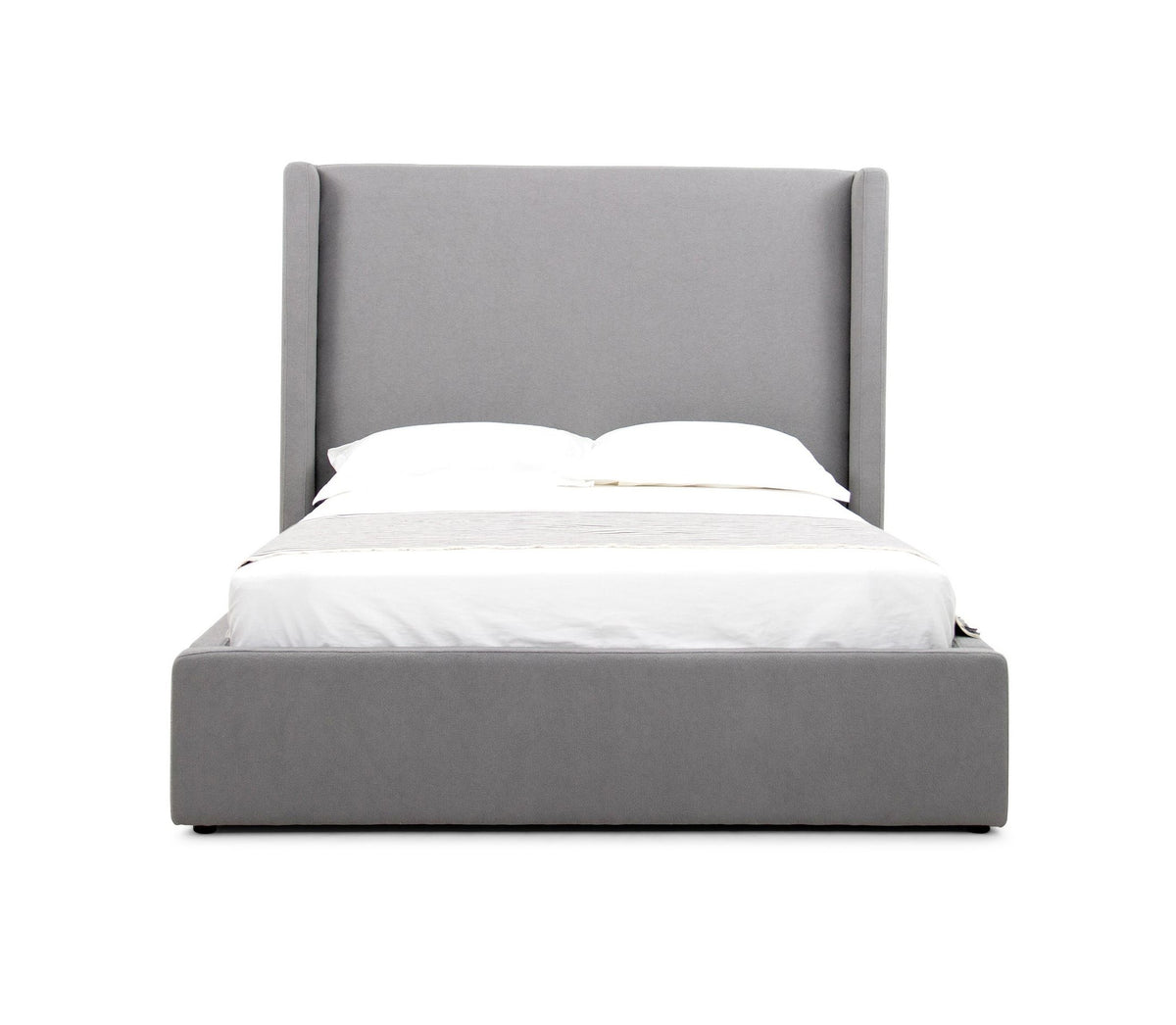 Byrne Modern Grey Fabric Bed