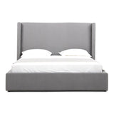 Byrne Modern Grey Fabric Bed
