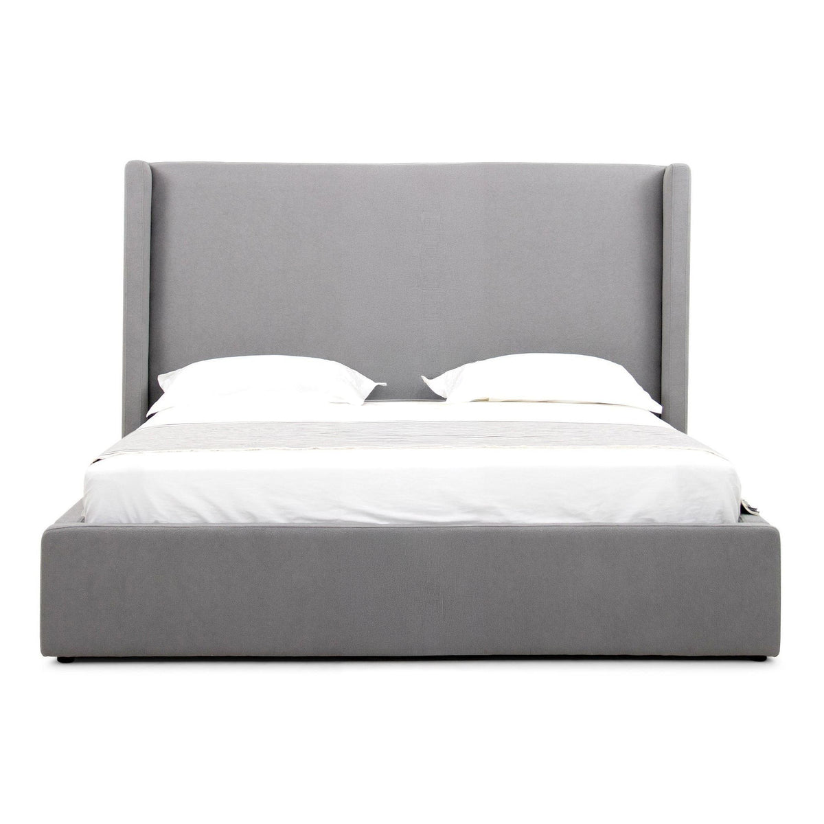 Byrne Modern Grey Fabric Bed