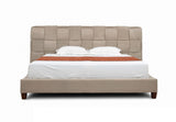 McKamey Modern Beige Fabric Bed