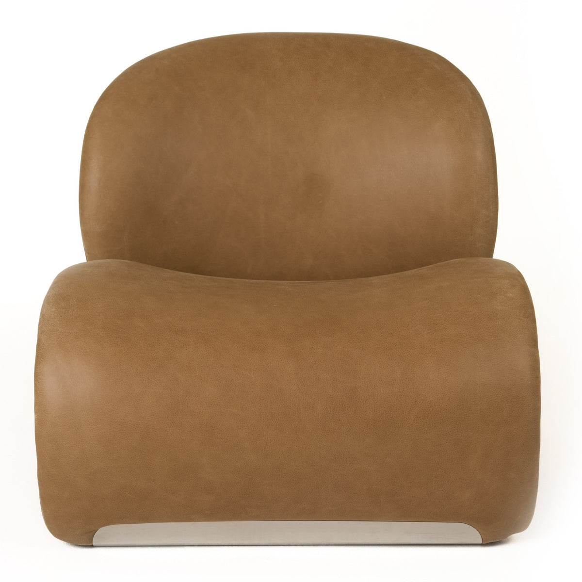 Donovan Modern Brown Leather Accent Chair
