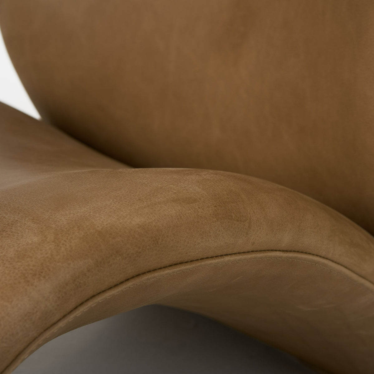 Donovan Modern Brown Leather Accent Chair