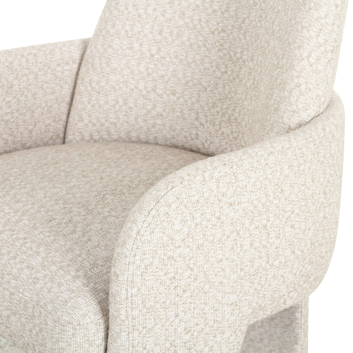 Cando Modern Beige Fabric Dining Chair