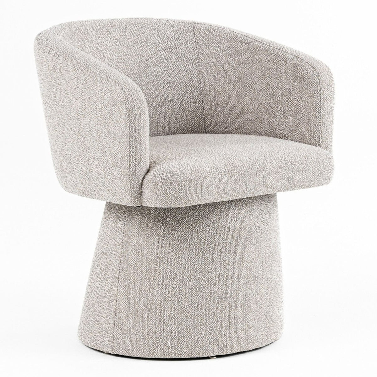 Linton Modern Light Grey Fabric Dining Chair