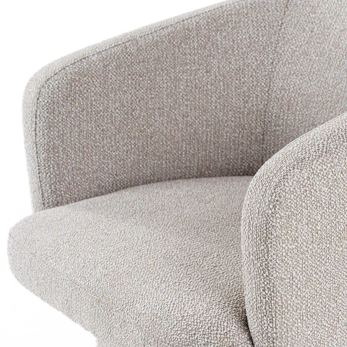 Linton Modern Light Grey Fabric Dining Chair