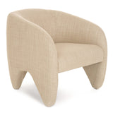 Halton Modern Beige Fabric Accent Chair