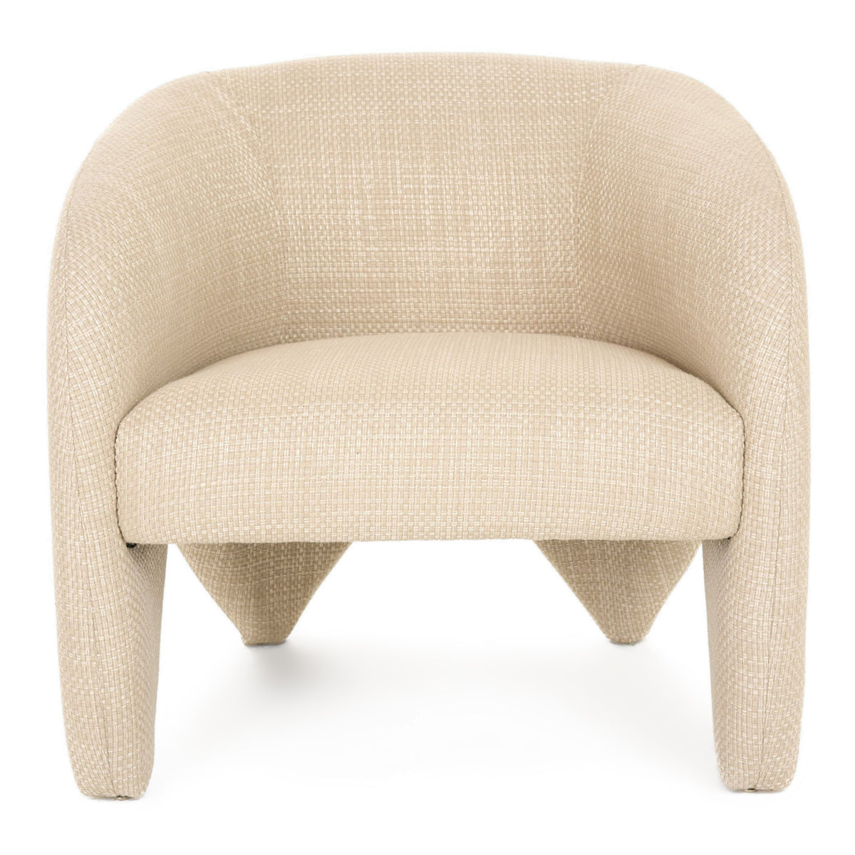 Halton Modern Beige Fabric Accent Chair