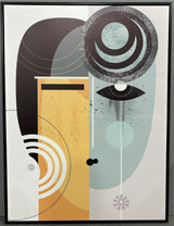VIG23017 35 X 47 Black Framed Painting