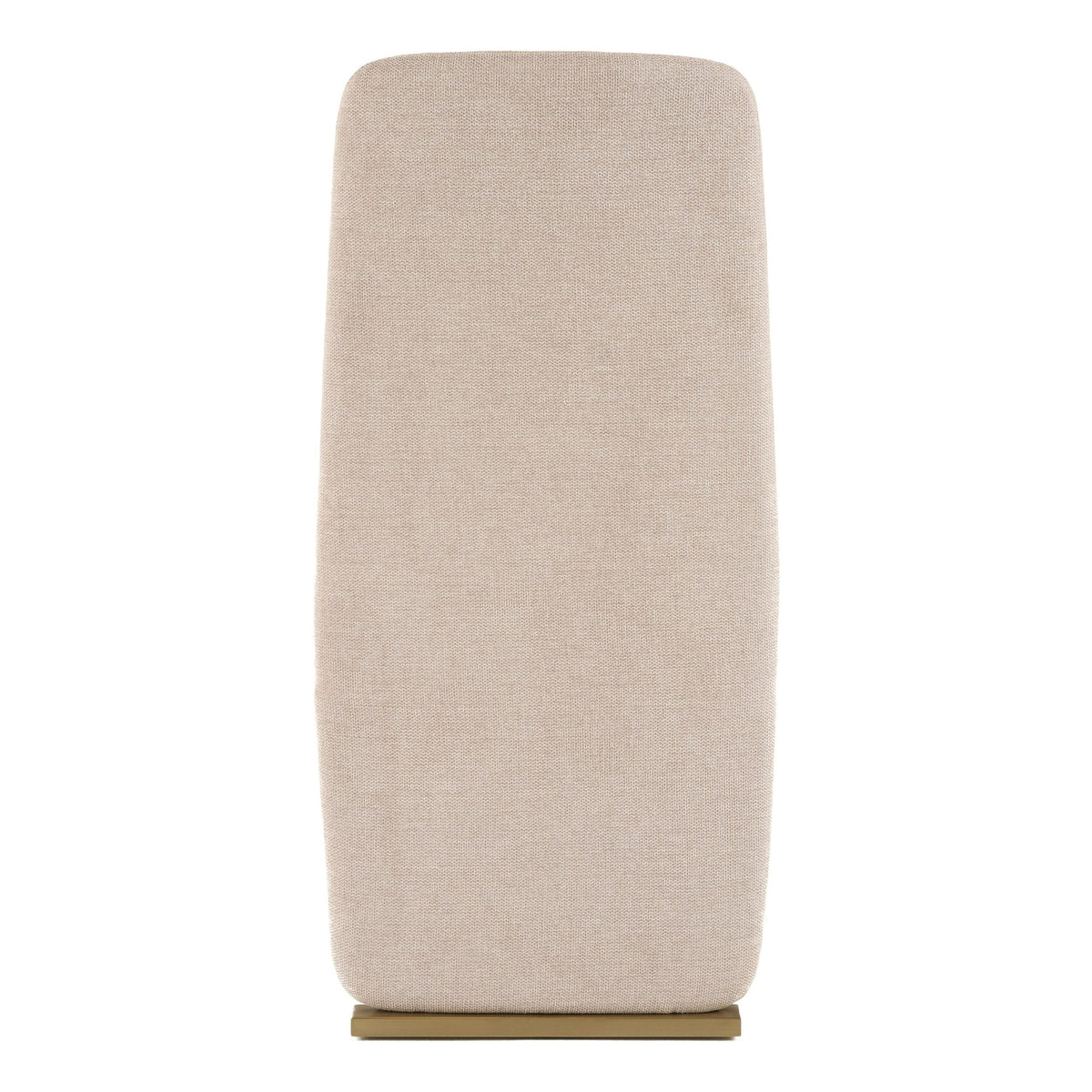 Tasha Modern Beige Linen + Brushed Brass Dining Chair (Set of 2)