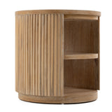 Jacobson Modern Natural Acacia End Table