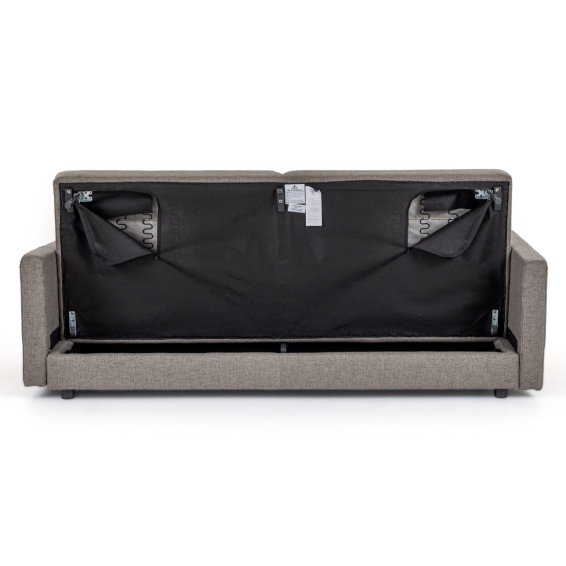 Fredonia Modern Grey Fabric Sofa Bed with Storage