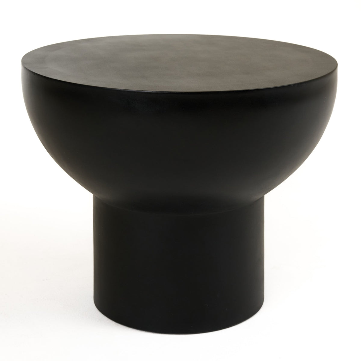 Fate Modern Black Concrete End Table