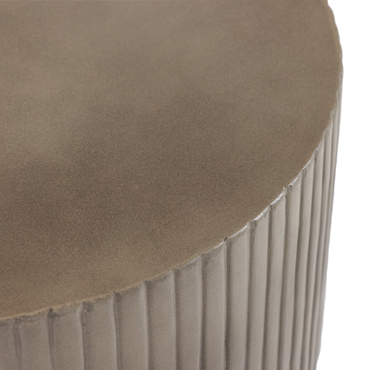 Gruver Modern Grey Concrete End Table