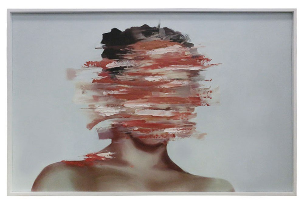 Distorted Modern 71" x 59" Painting
