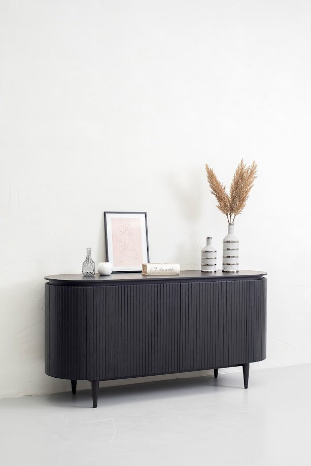 Miami Modern Black Oak Buffet