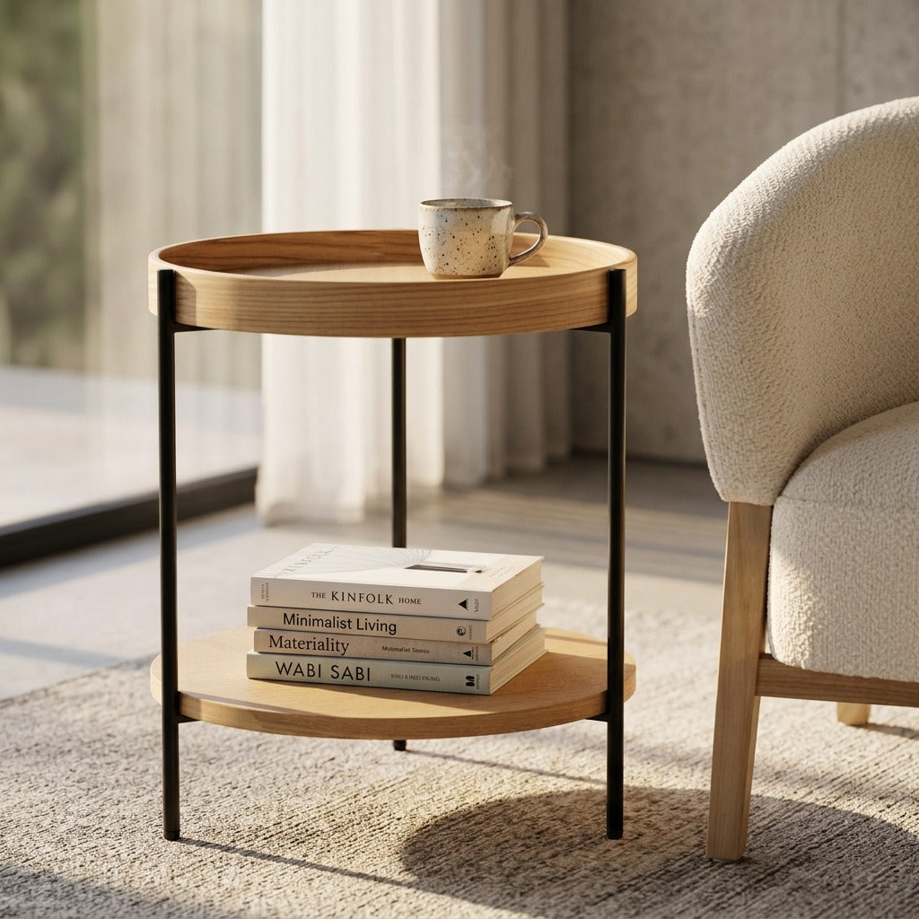 Savoy Modern Natural Ash End Table