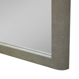 Lois Modern Beige Shagreen Mirror