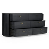 Fields Modern Black Acacia Dresser