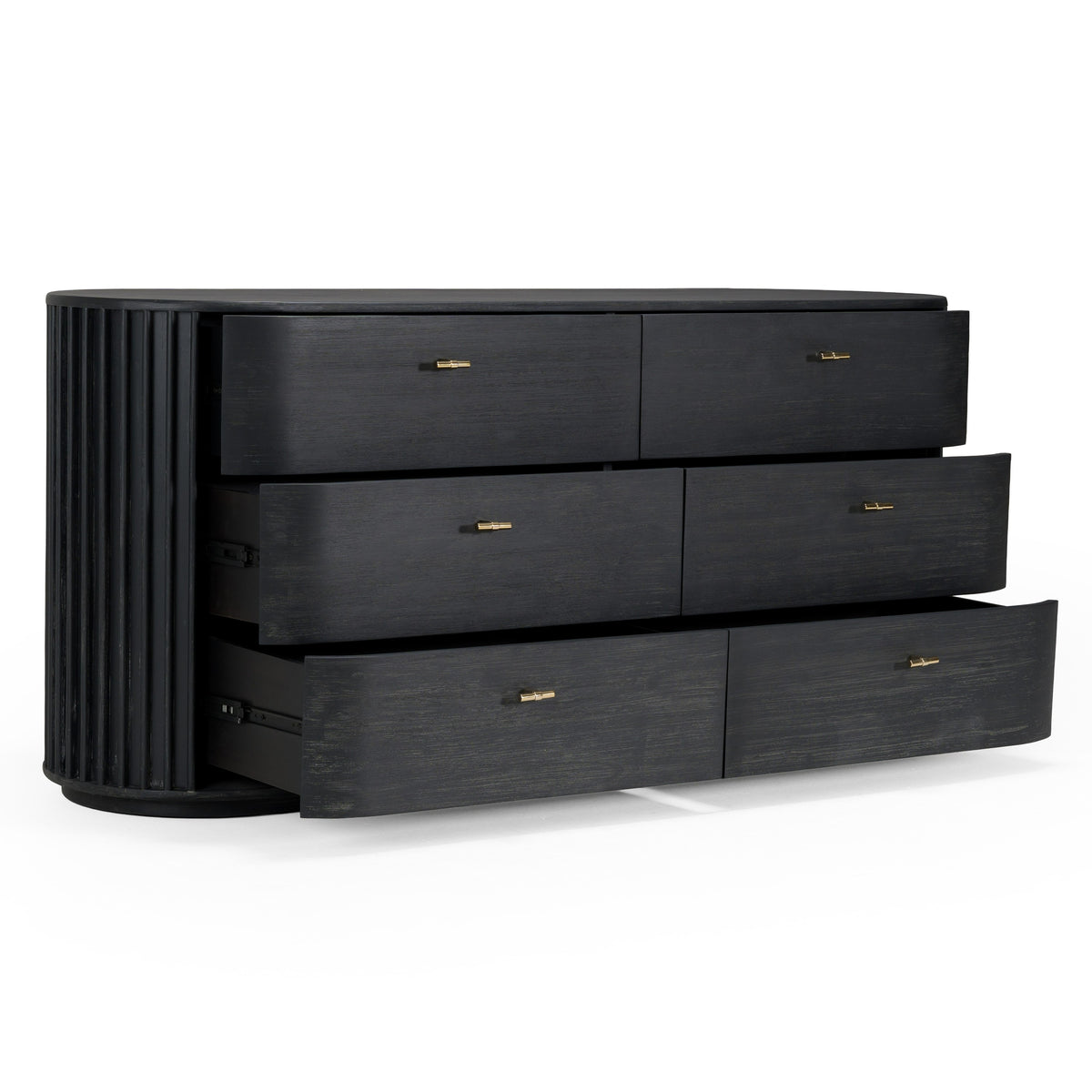 Fields Modern Black Acacia Dresser