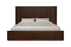Queen Fields Modern Walnut Acacia Bed