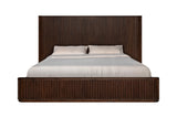 Queen Fields Modern Walnut Acacia Bed