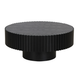 Pierre Modern Black Ash Small Round Coffee Table
