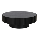 Pierre Modern Black Ash Large Round Coffee Table