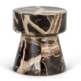 Marlow Modern Faux Marble End Table Set