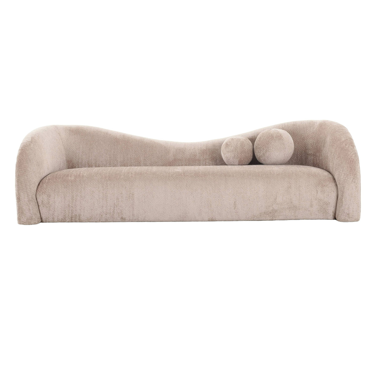 Calico Contemporary Beige Weave Fabric 4-Seat Sofa