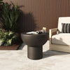Fate Modern Black Concrete End Table