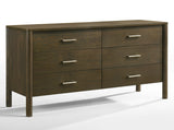 Carolina Modern Grey Fabric + Wenge Bedroom Set