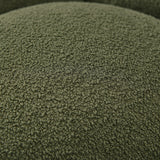 Yolonda Modern Curved Green Fabric Sofa