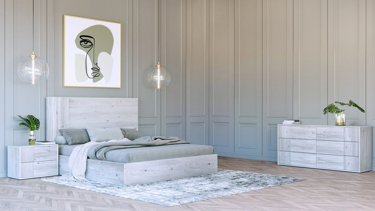Asus Modern Italian White 4-Piece Bedroom Set