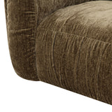 Siegal Modern Olive Green Fabric Loveseat Sofa