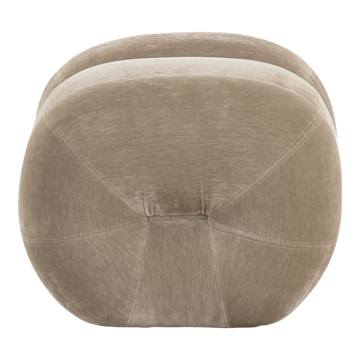 Archie Modern Taupe Fabric Accent Chair + Ottoman