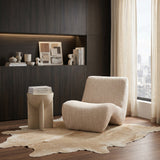 Spiro Modern Beige Fabric Accent Chair