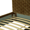 Trieste Modern Brown Fabric Bed