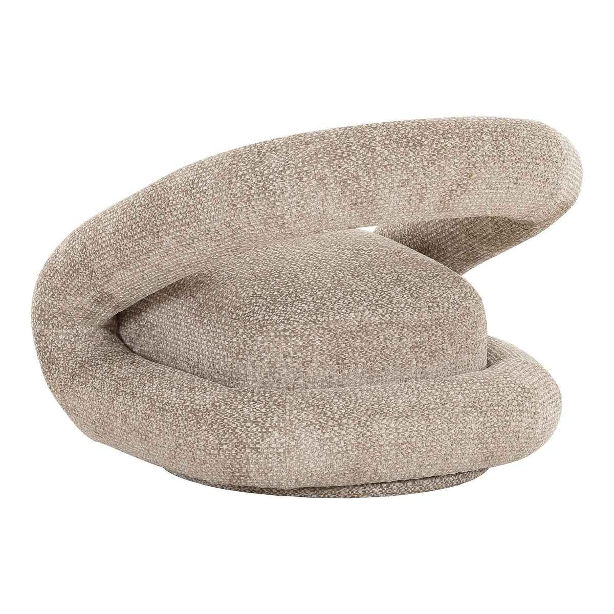 Tony Modern Beige Fabric Swivel Accent Chair