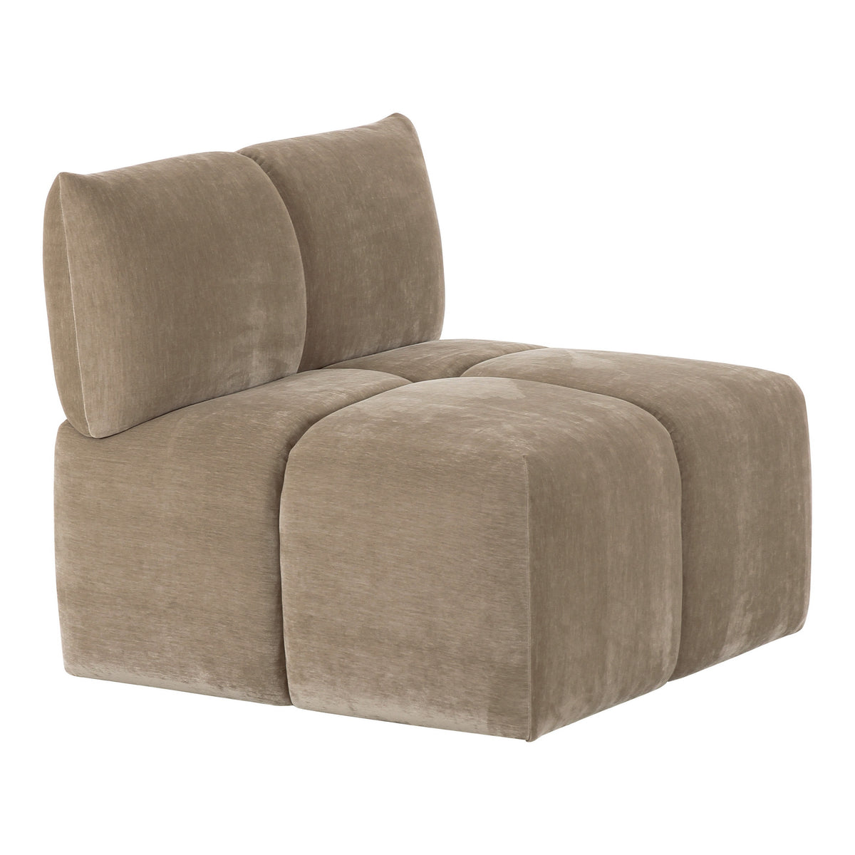 Marisol Modern Taupe Fabric Sectional Sofa