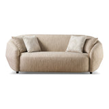 Belinda Modern Beige Fabric 3-Seat Sofa